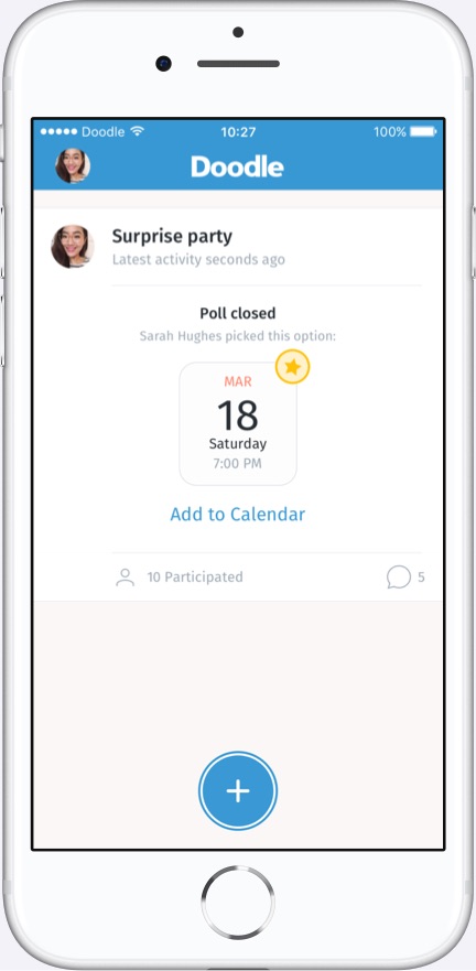 Doodle app dashboard